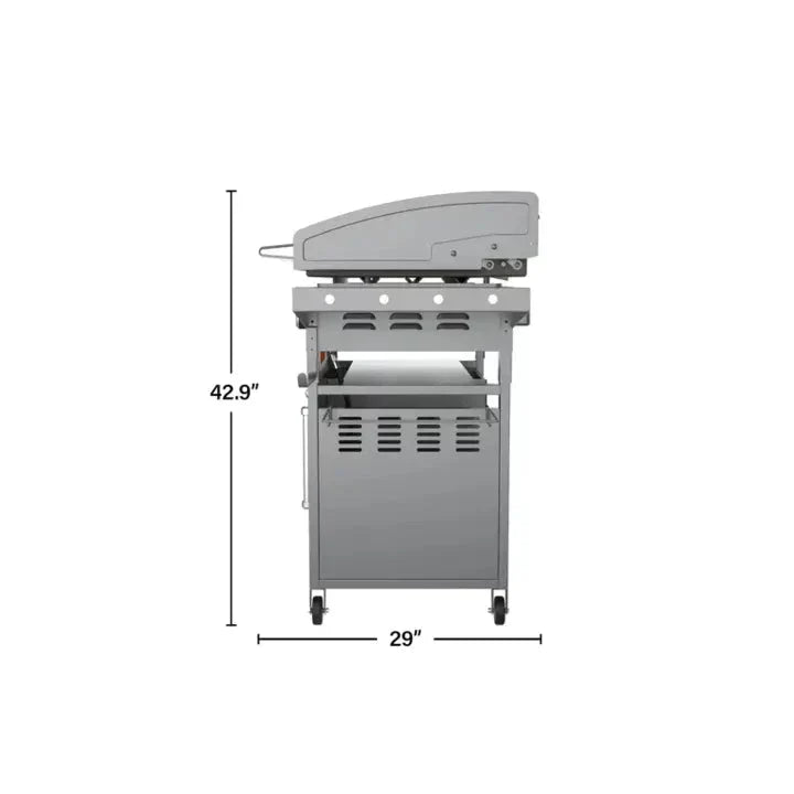 4-Burner 36-Inch Griddle Cooking Station with Hood