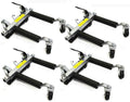 2025 Stark Set of (4) Wheel Dolly Car Skates Vehicle Positioning Hydraulic Tire Jack Truck Rv Trailer Pick Up Dolly Ratcheting Foot Pedal, 1500LBS