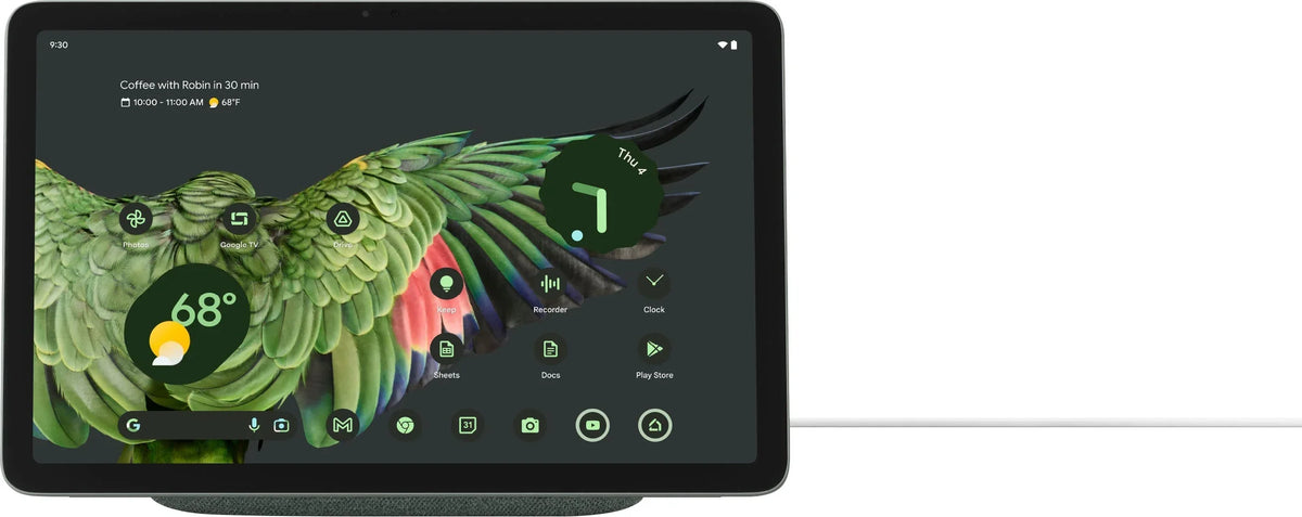 Google - Pixel Tablet with Charging Speaker Dock - 11" Android Tablet - 256GB - Wi-Fi - Hazel