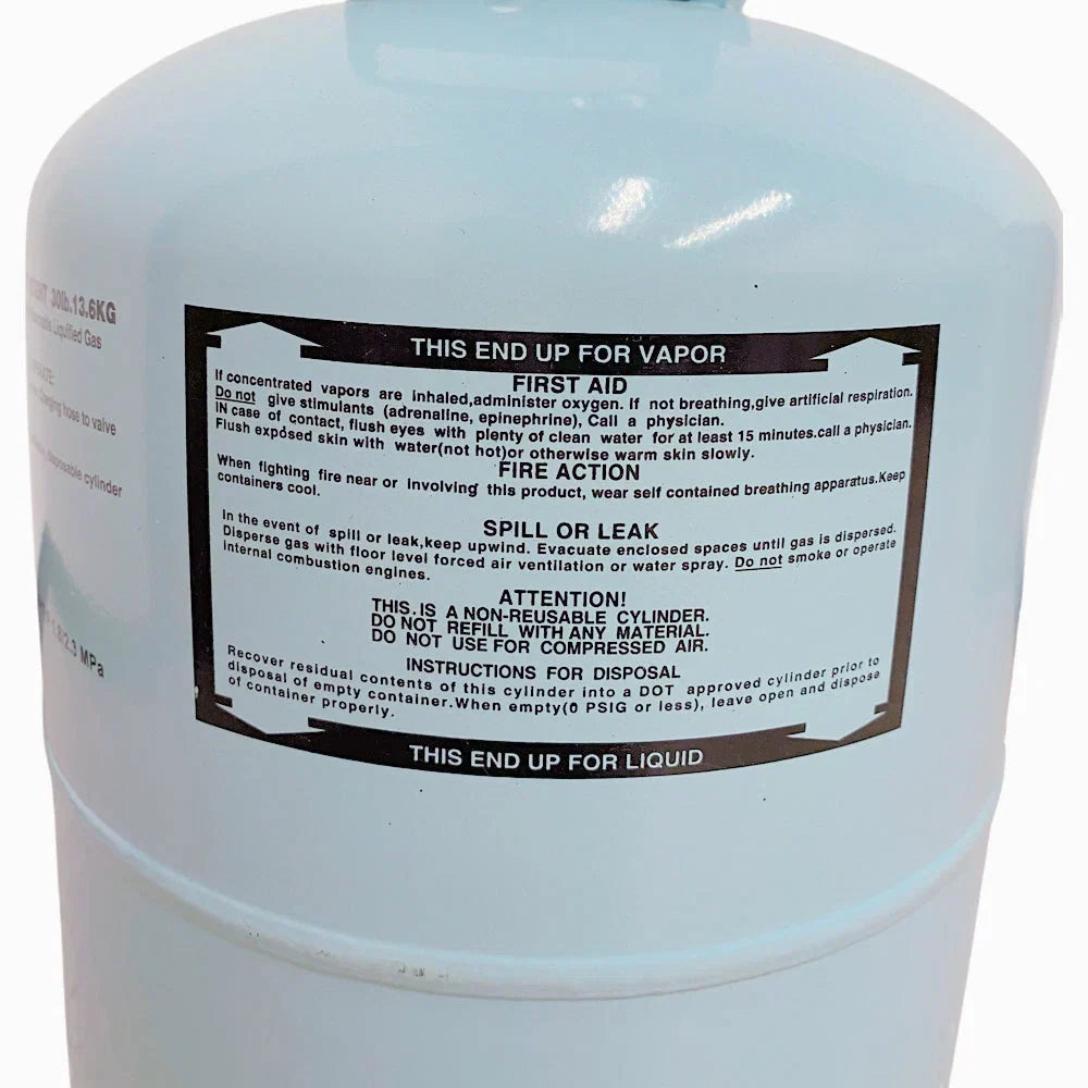 30LB R134A R-134A Freon Refrigerant Gas