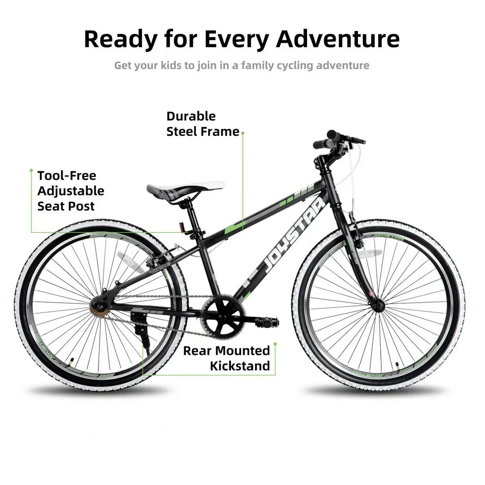 JOYSTAR Lubbock 20" 24" Kids Mountain Bike Single Speed Bicycle