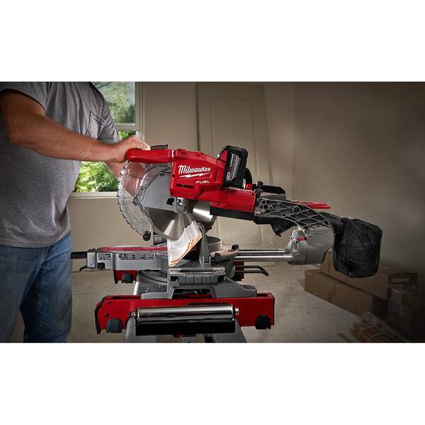 M18 FUEL 18V Lithium - Ion Brushless Cordless 10 In. Dual Bevel Sliding Compound Miter Saw with Stand (Tool - Only)