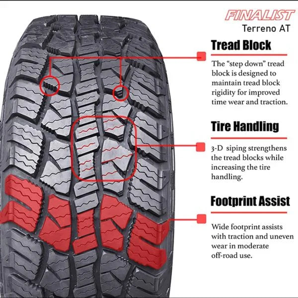 A/T 265/70R16 112T SUV Light Truck All Season All Terrain Tire 265/70/16 (Tire Only)