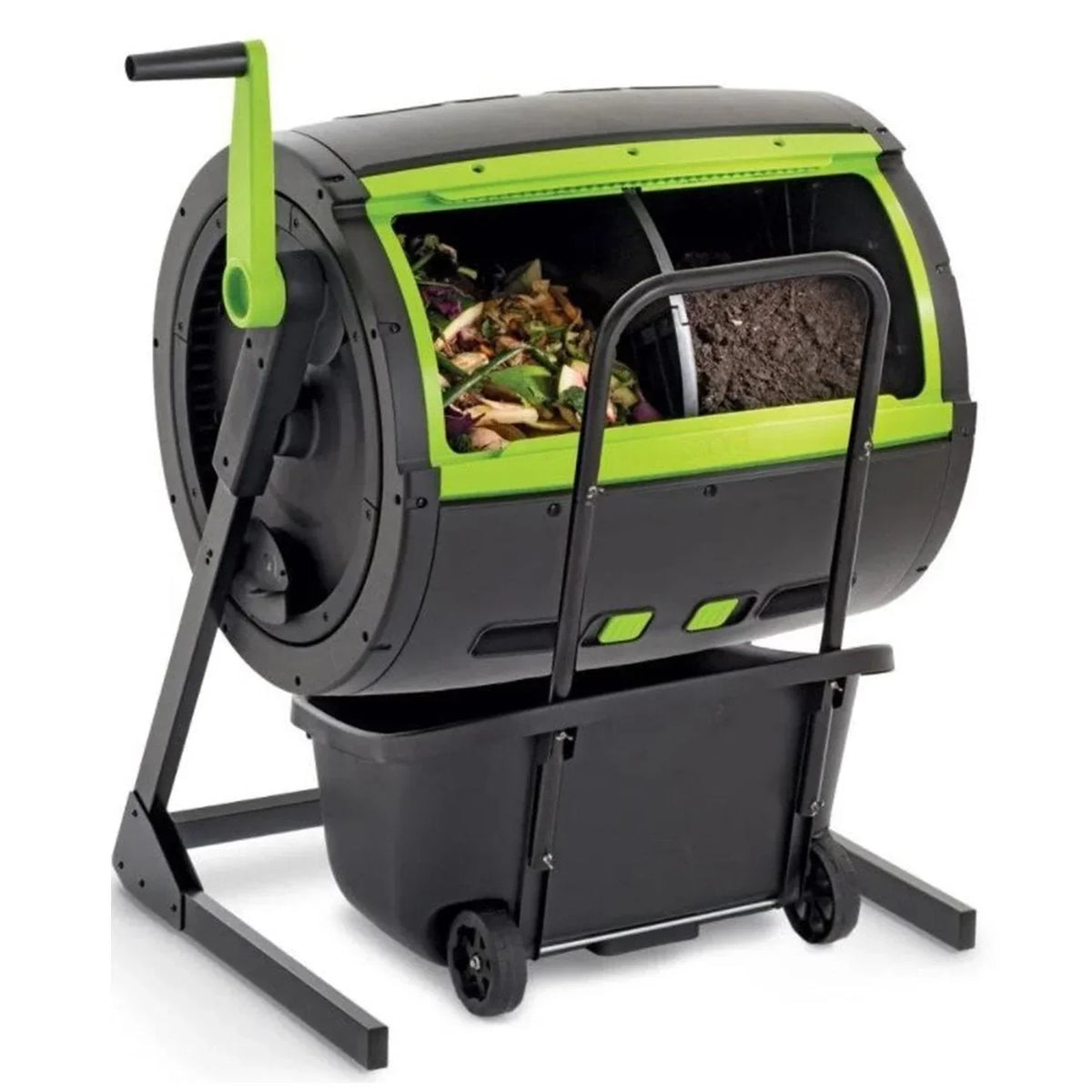 Maze 65-Gallon Compost Tumbler and Cart Set