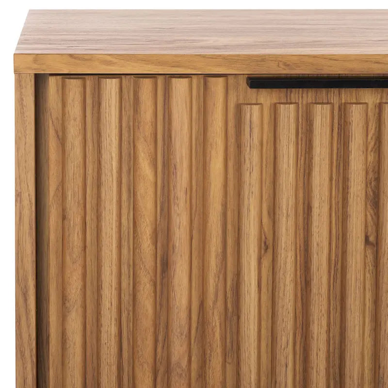 SAFAVIEH Deandra 4-Door Media Stand for Entertainment - Accommodates Up to 65-Inch Flat Screen TV - Dimensions: 60.8" W x 17.7" D x 24.6" H