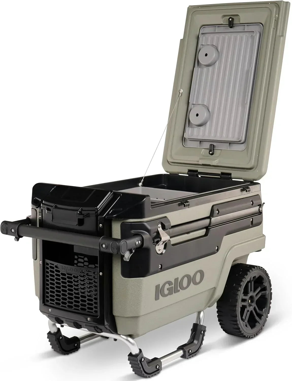 70Qt Wheeled Cooler Insulated Hard Shell Ice Chest