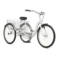 Schwinn Meridian Adult Tricycle Bike Mens and Womens Three Wheel Beach Cruiser 26-inch Wheels Low Step-Through Frame Wide Seat Rear Folding Basket Sin