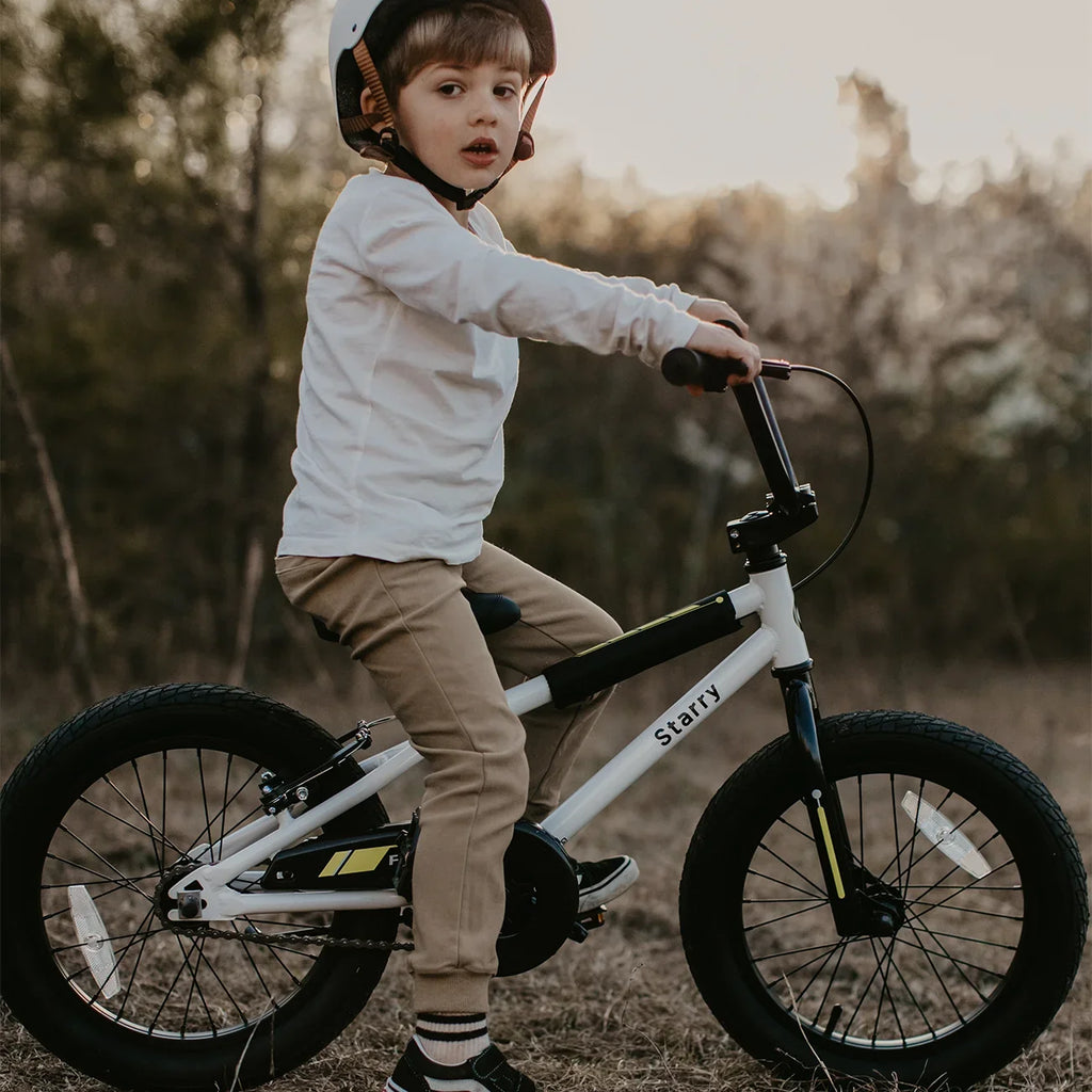 Glerc 14 Inch Little Kids Bike BMX Style Bicycle with Training Wheels Coaster Brake for 3 4 5 Years Old Boys Girls, Blue