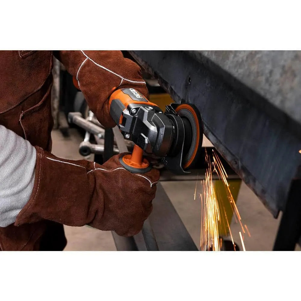 18V Brushless Cordless 4-1/2 in. Paddle Angle Grinder with (2) 4.0 Ah Batteries, Charger, and Bag -AC93044SBN