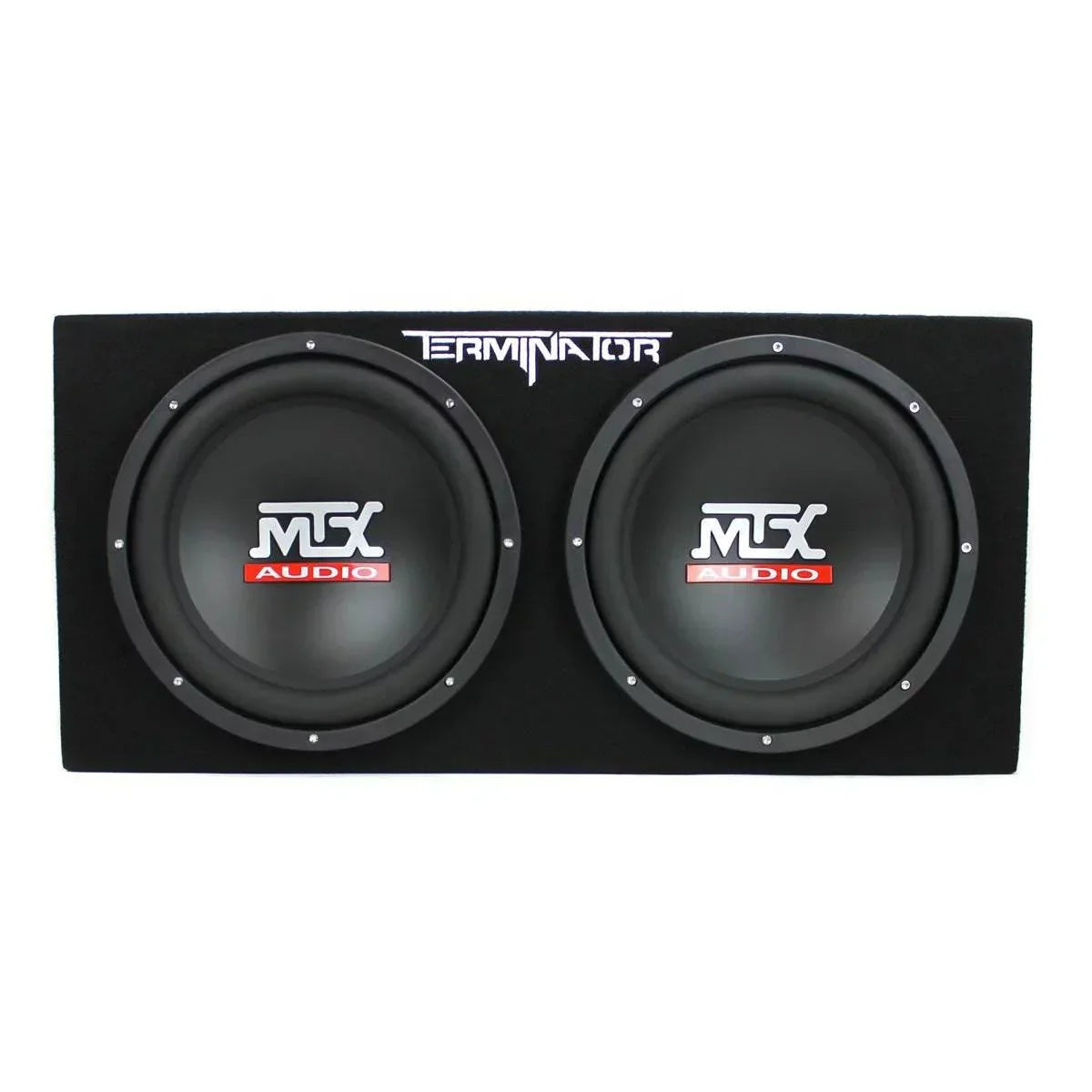 MTX TNE212D 12" Subwoofer (2 Pack) + Monoblock Amplifier (2 Pack) + Amp Wire Kit