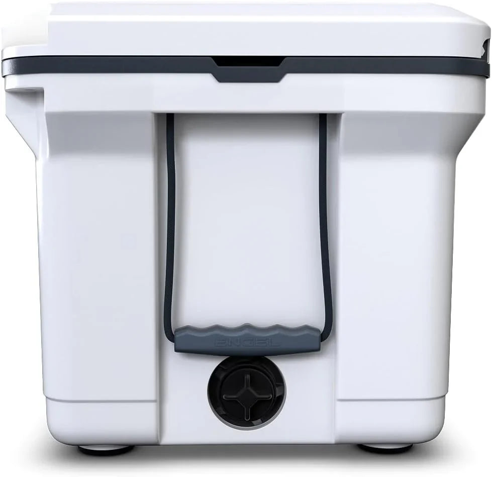 60 QT Ultra-Light Injection Molded Cooler - Ice Chest Keeps Ice up to 7 Days - Large Cooler Includes Wire Basket, Divider and Built-in Bottle Opener