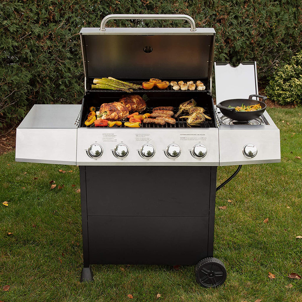 CGG-8500 Five-Burner Gas Grill with Side Burner