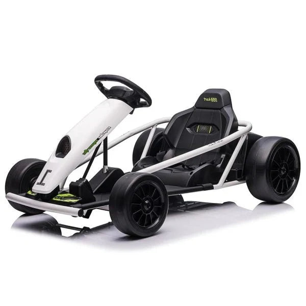 24V Electric Go-Kart for Kids Ages 8-12, Dual 300W Motors, 9Ah Battery