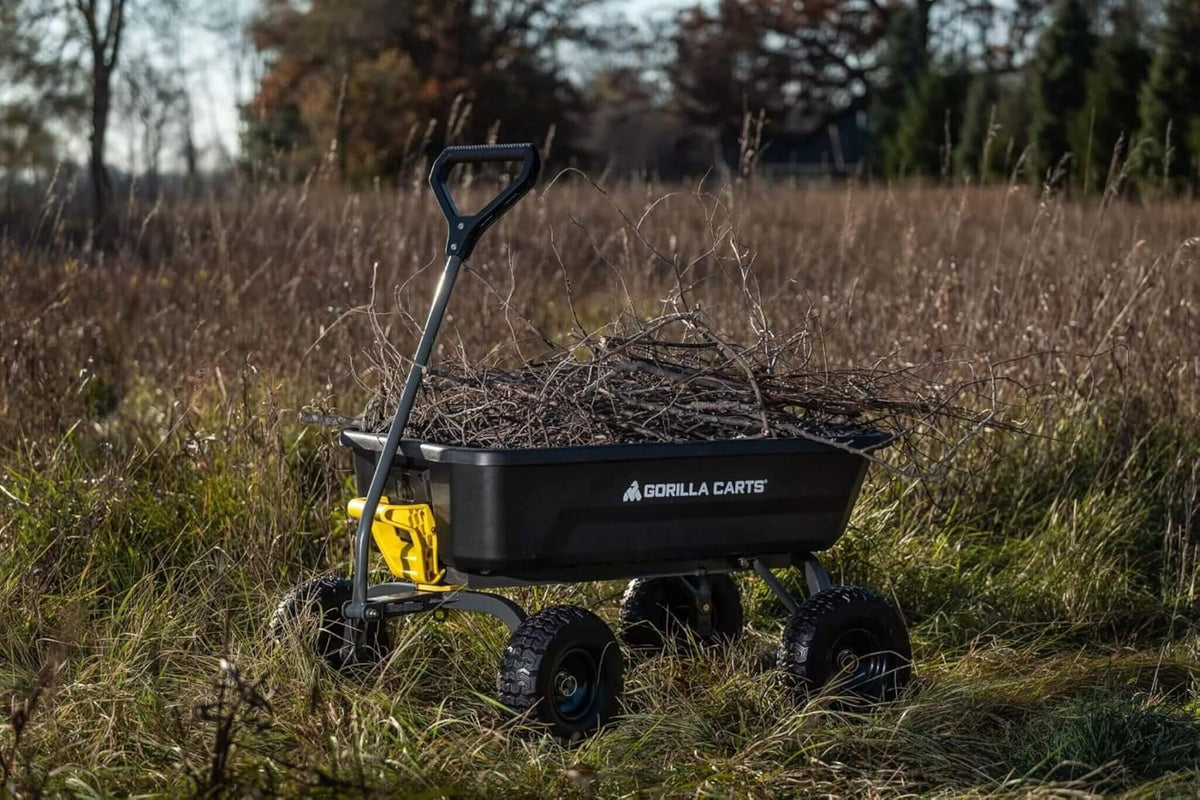 7GCG-NF Heavy-Duty Poly Dump Garden Cart, 7 Cu. Ft., 1,200-Lb. Capacity