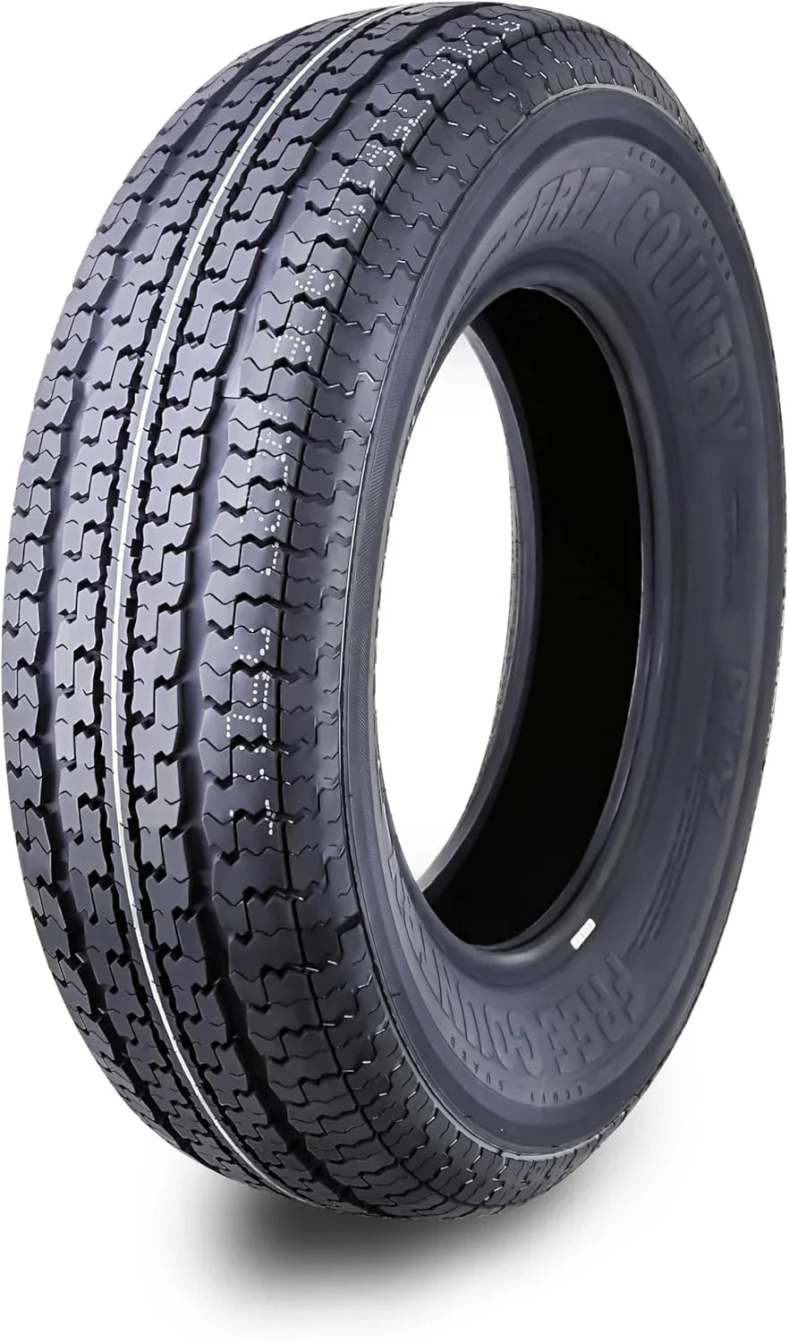 set of 4 Heavy Duty Trailer Tires ST205/75R15 205 75 15 10-Ply Load Range E Steel Belted Radial w/Scuff Guard