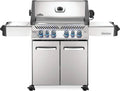 Napoleon P500RSIBPSS-3 Prestige 500 RSIB Propane Gas Grill, sq. in + Infrared Side and Rear Burner, Stainless Steel