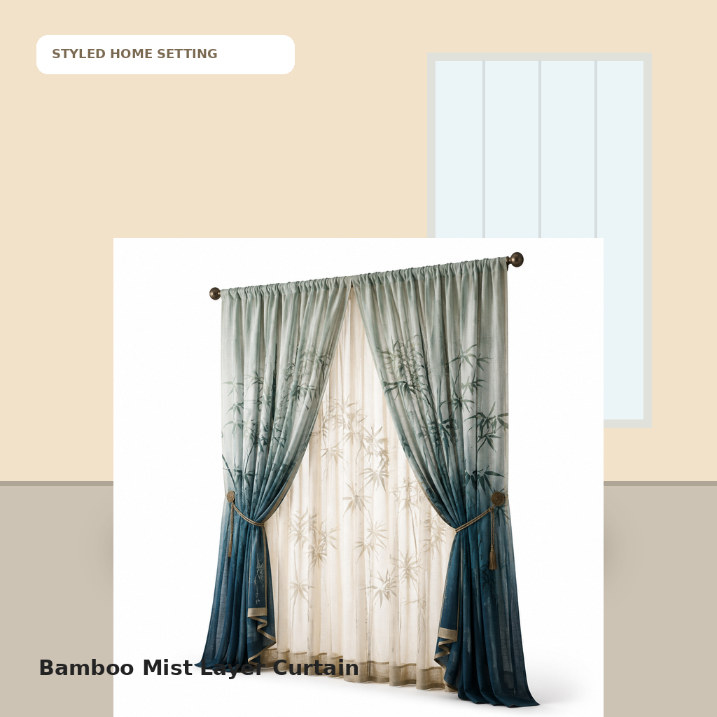 Bamboo Mist Layer Curtain