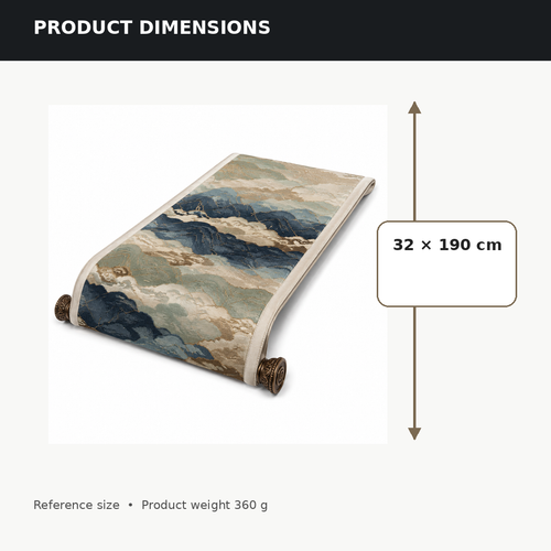 Cloud Ridge Jacquard Runner