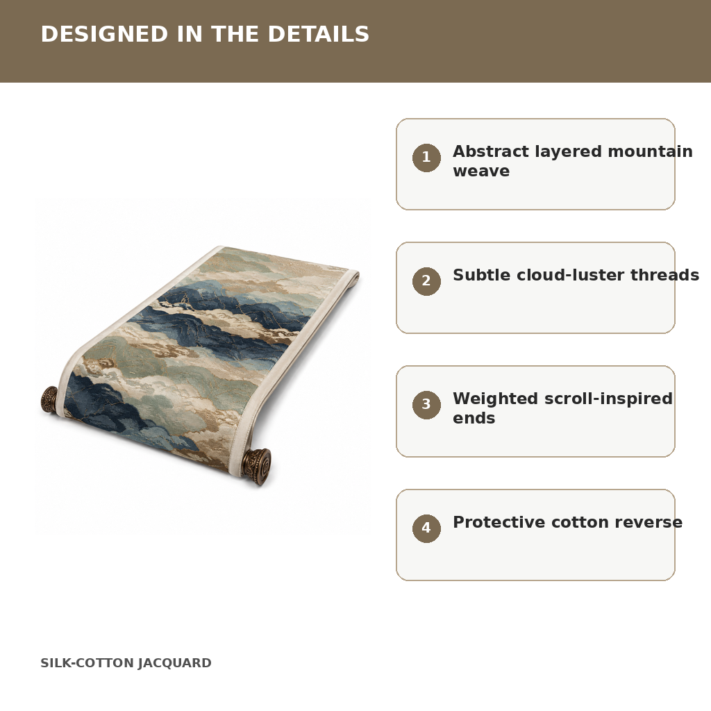 Cloud Ridge Jacquard Runner