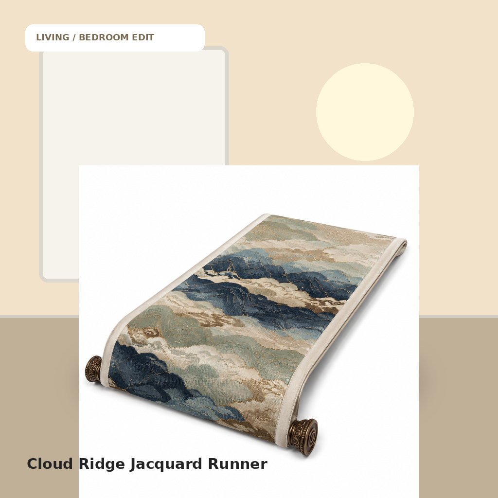 Cloud Ridge Jacquard Runner