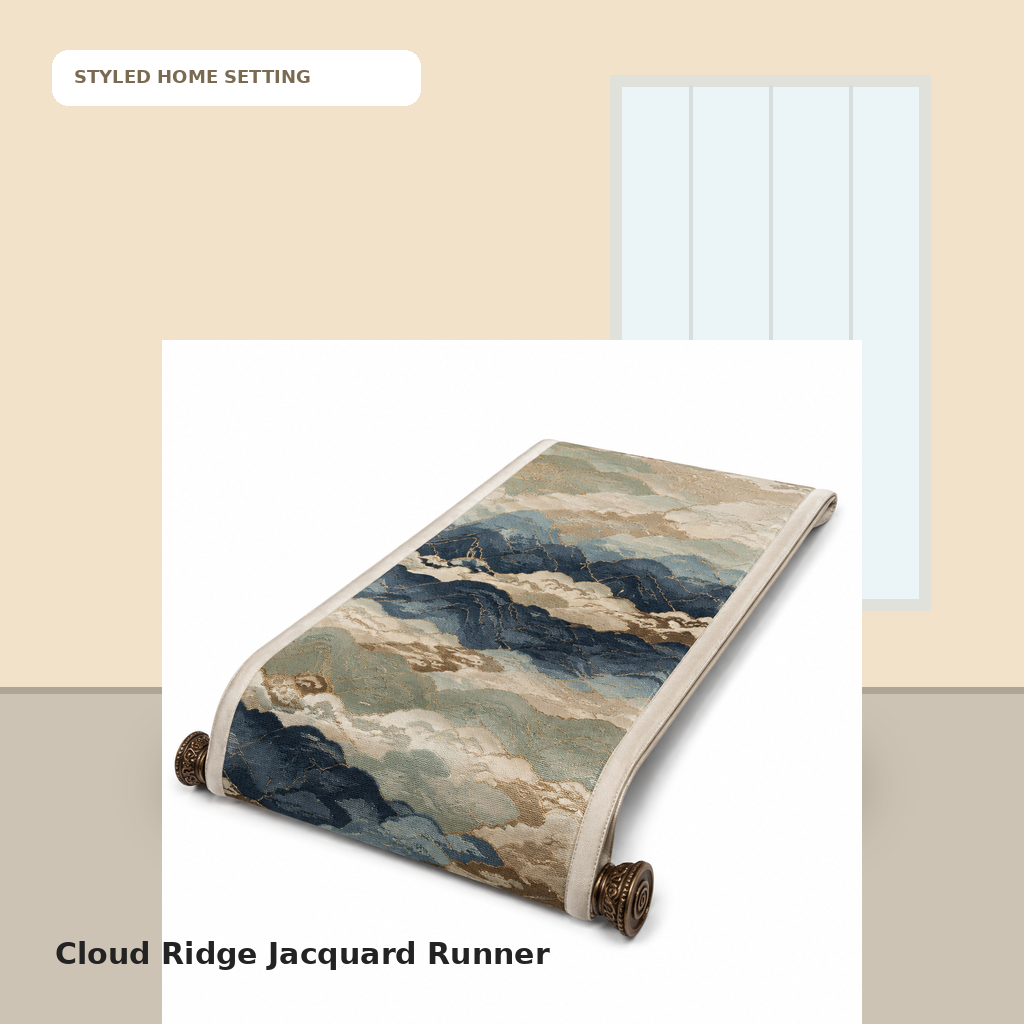 Cloud Ridge Jacquard Runner