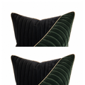 Eclipse Channel Velvet Cushion