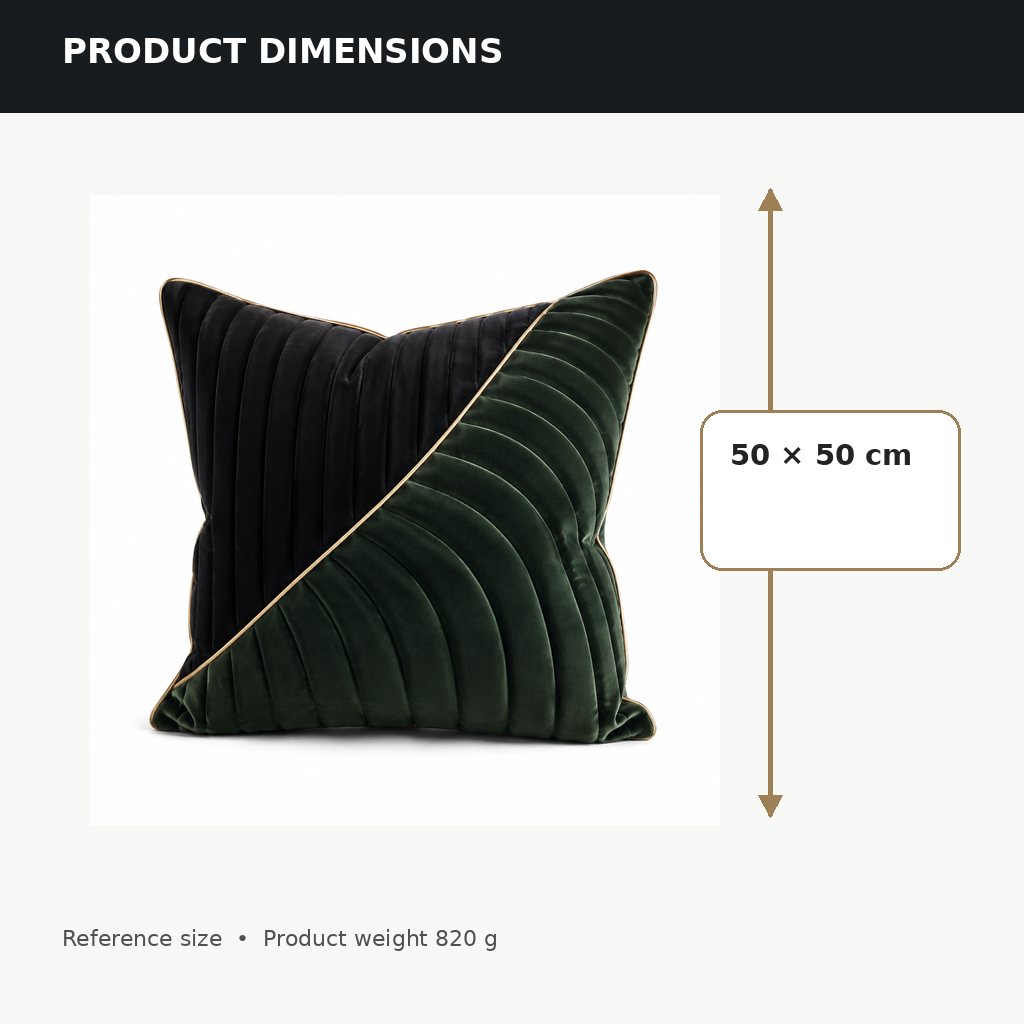 Eclipse Channel Velvet Cushion