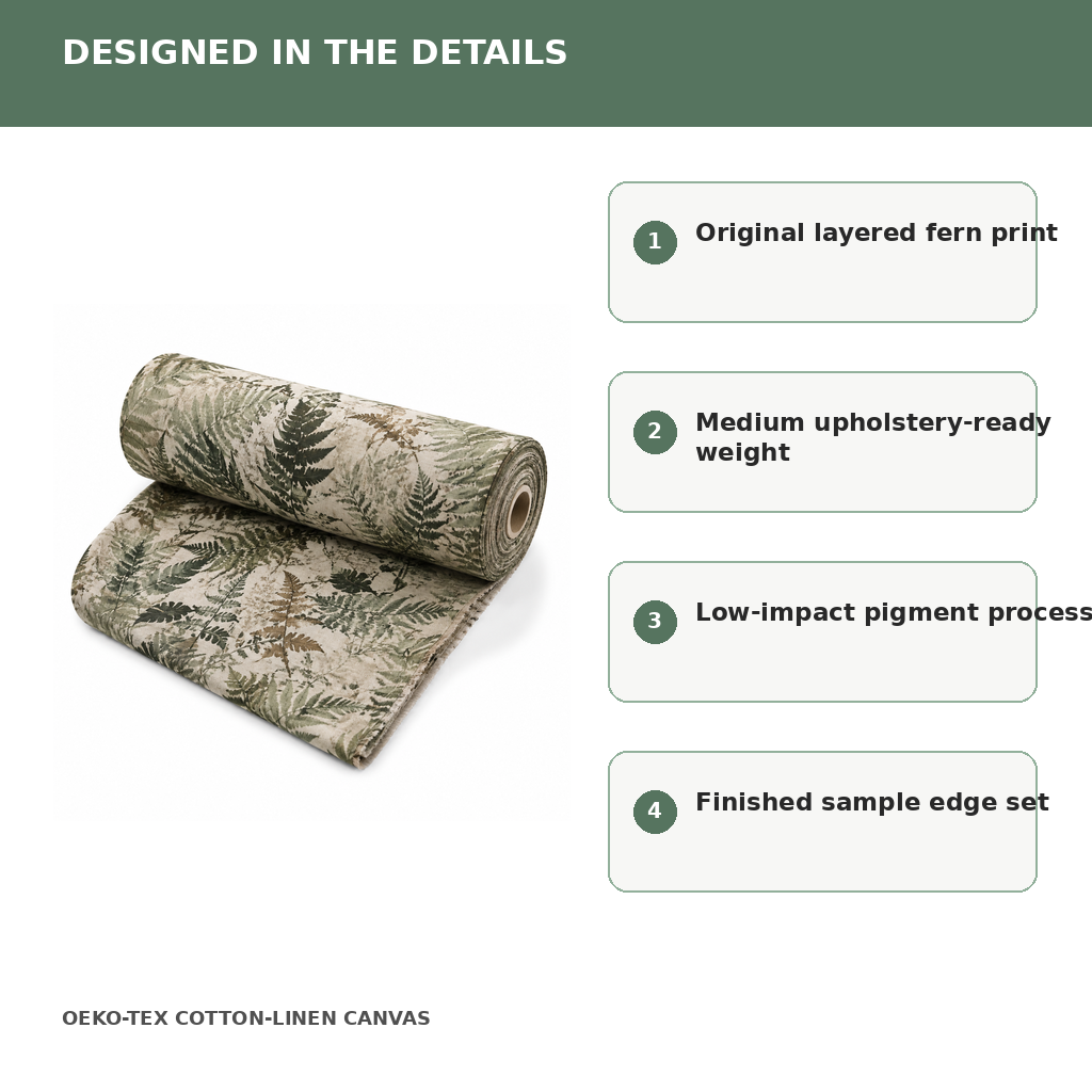 Fern Shadow Printed Fabric