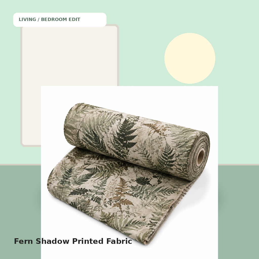 Fern Shadow Printed Fabric