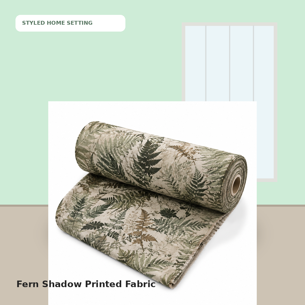 Fern Shadow Printed Fabric