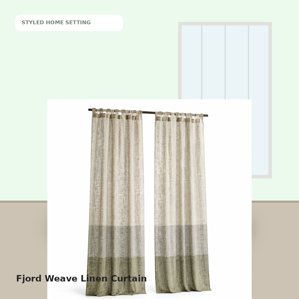 Fjord Weave Linen Curtain