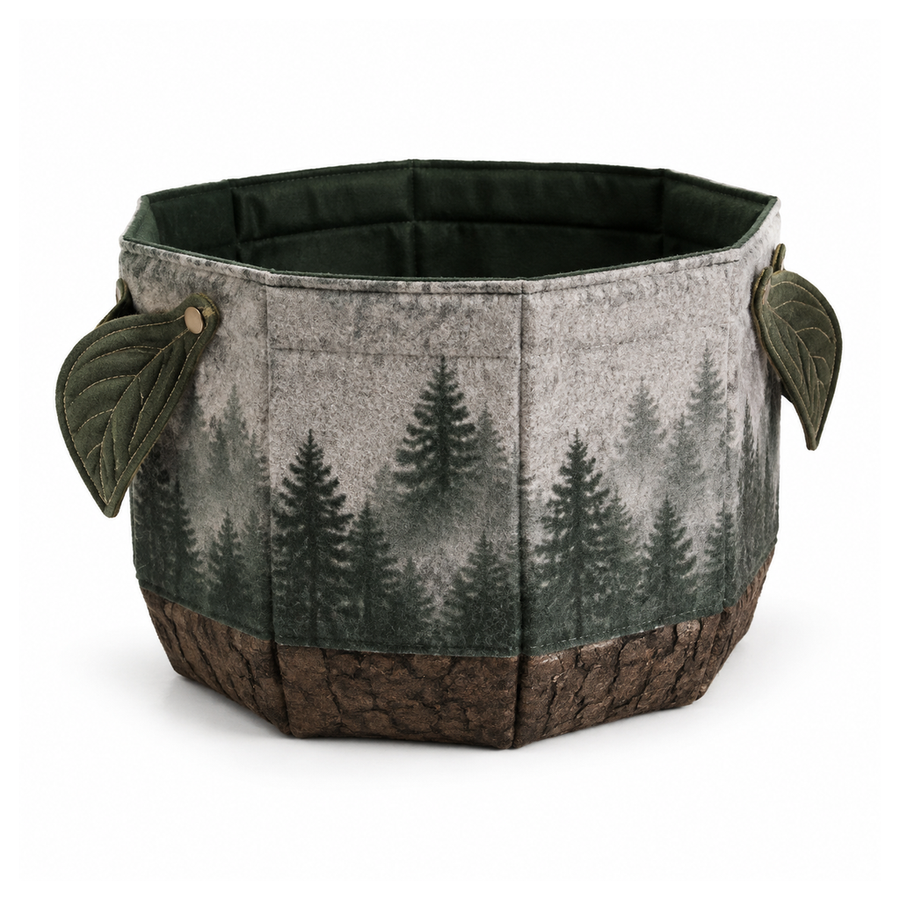 Hollow Log Storage Bin