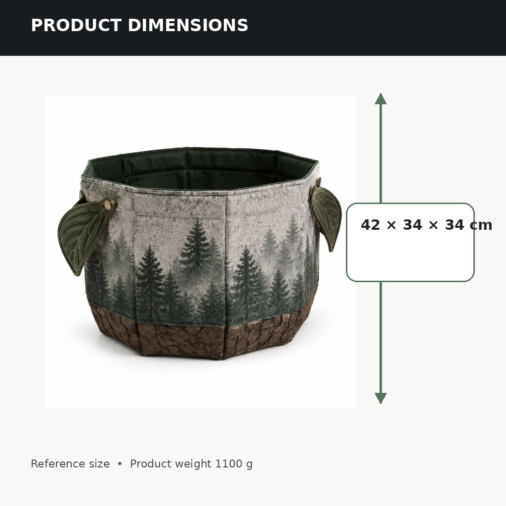 Hollow Log Storage Bin