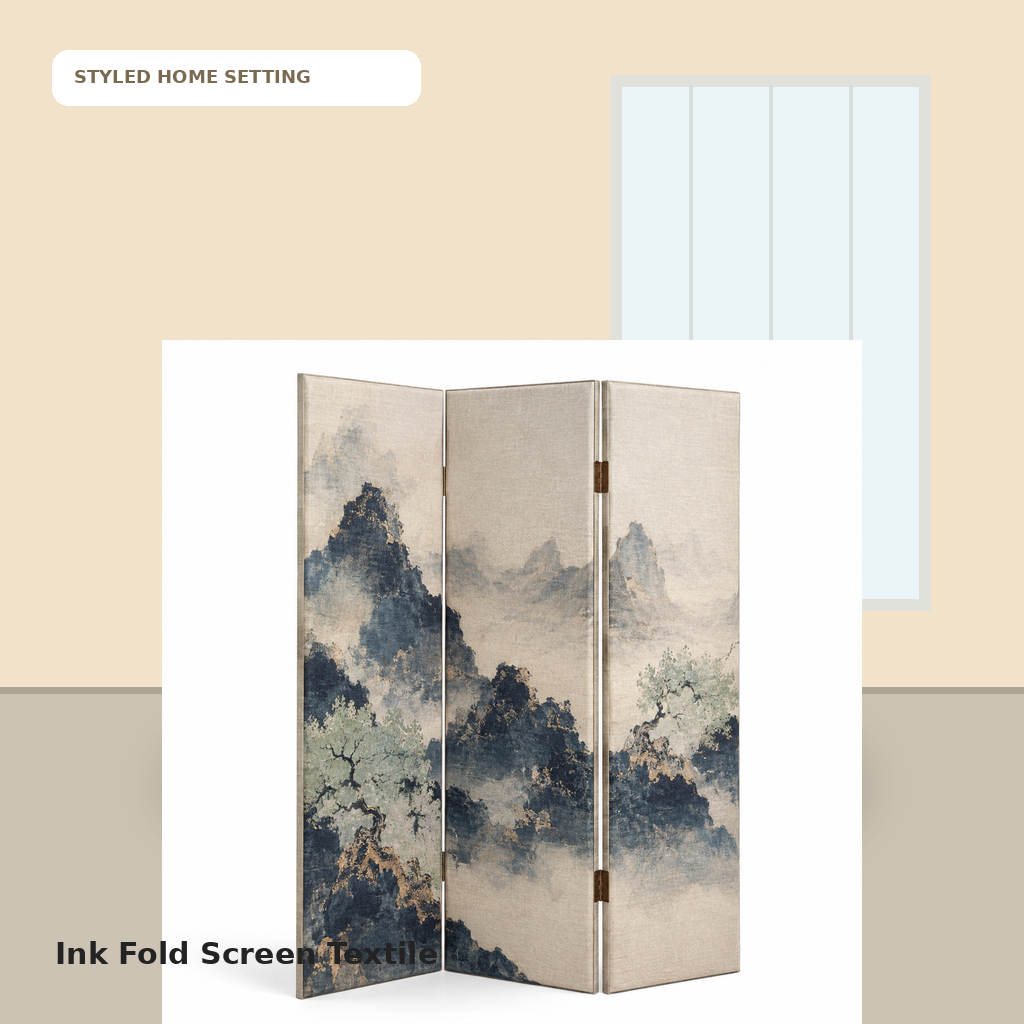 Ink Fold Screen Textile