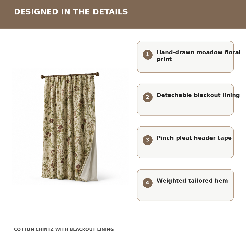 Meadow Chintz Curtain