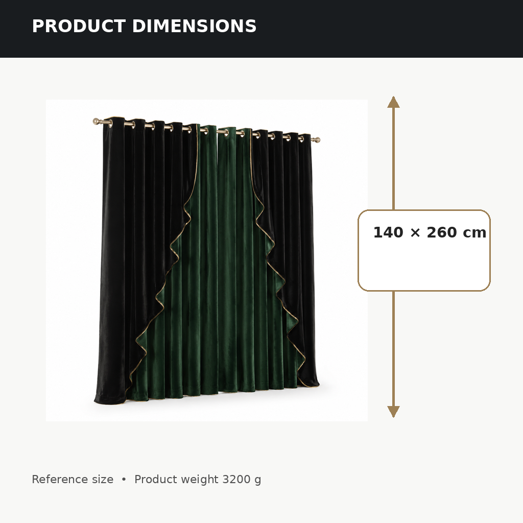 Midnight Cascade Curtain