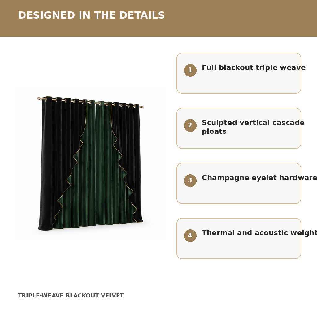 Midnight Cascade Curtain