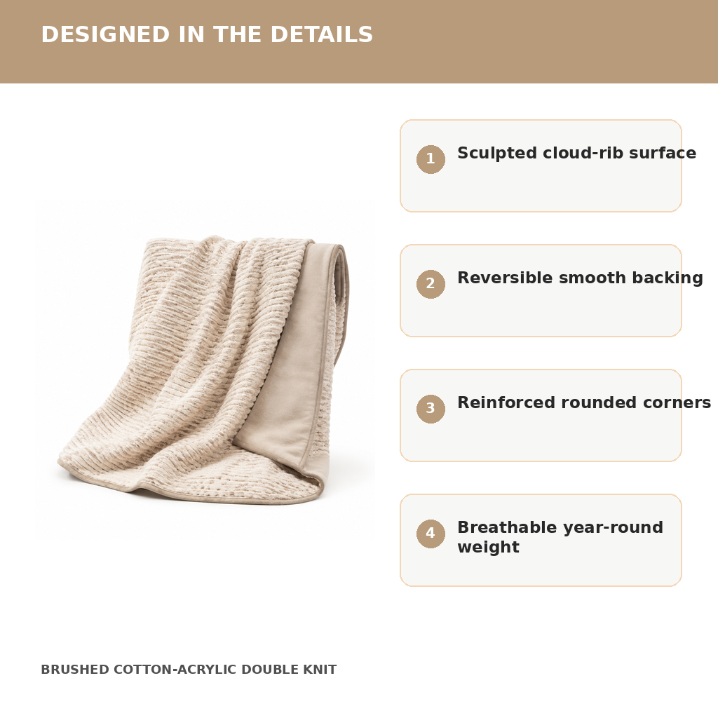 Nimbus Ribbed Throw