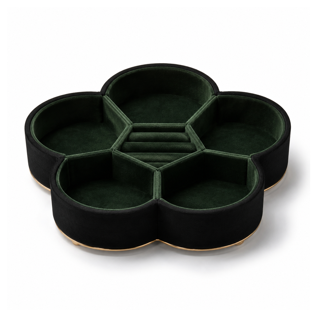 Noir Petal Jewelry Tray