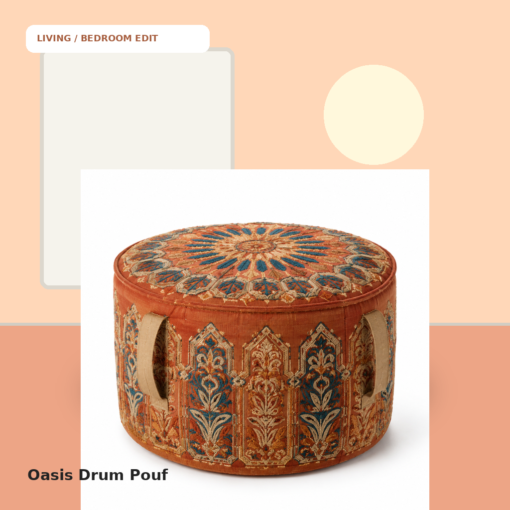 Oasis Drum Pouf