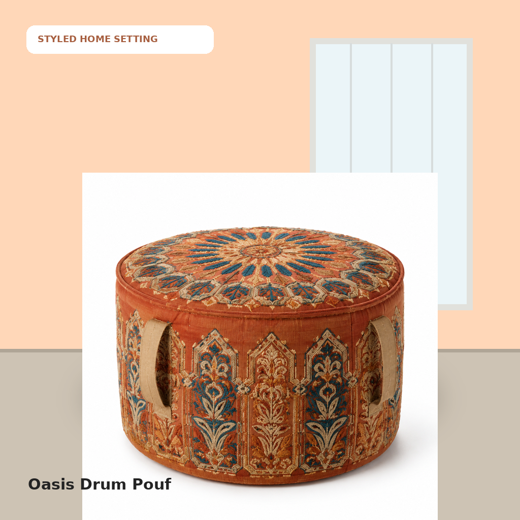 Oasis Drum Pouf