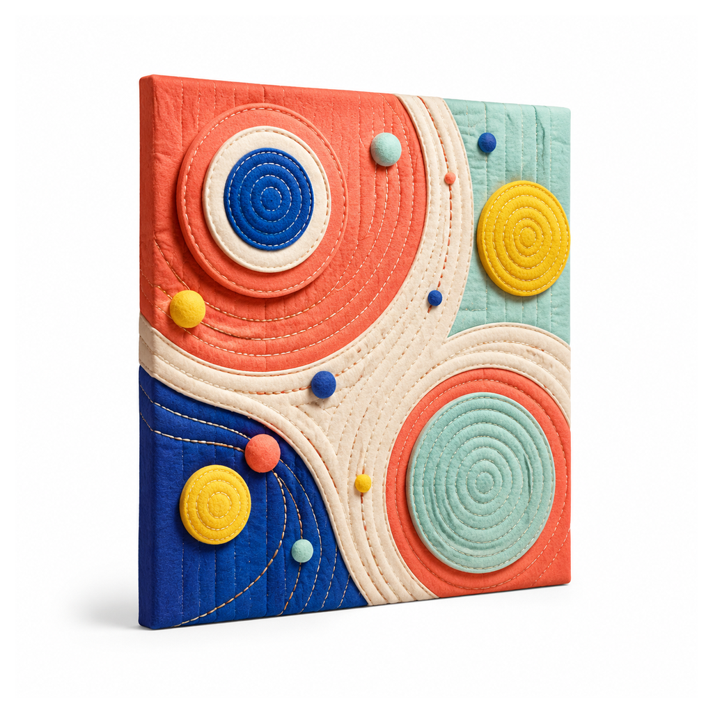 Orbit Patch Textile Art