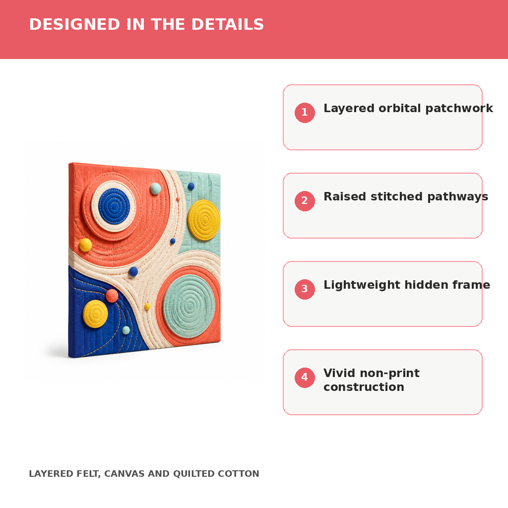 Orbit Patch Textile Art