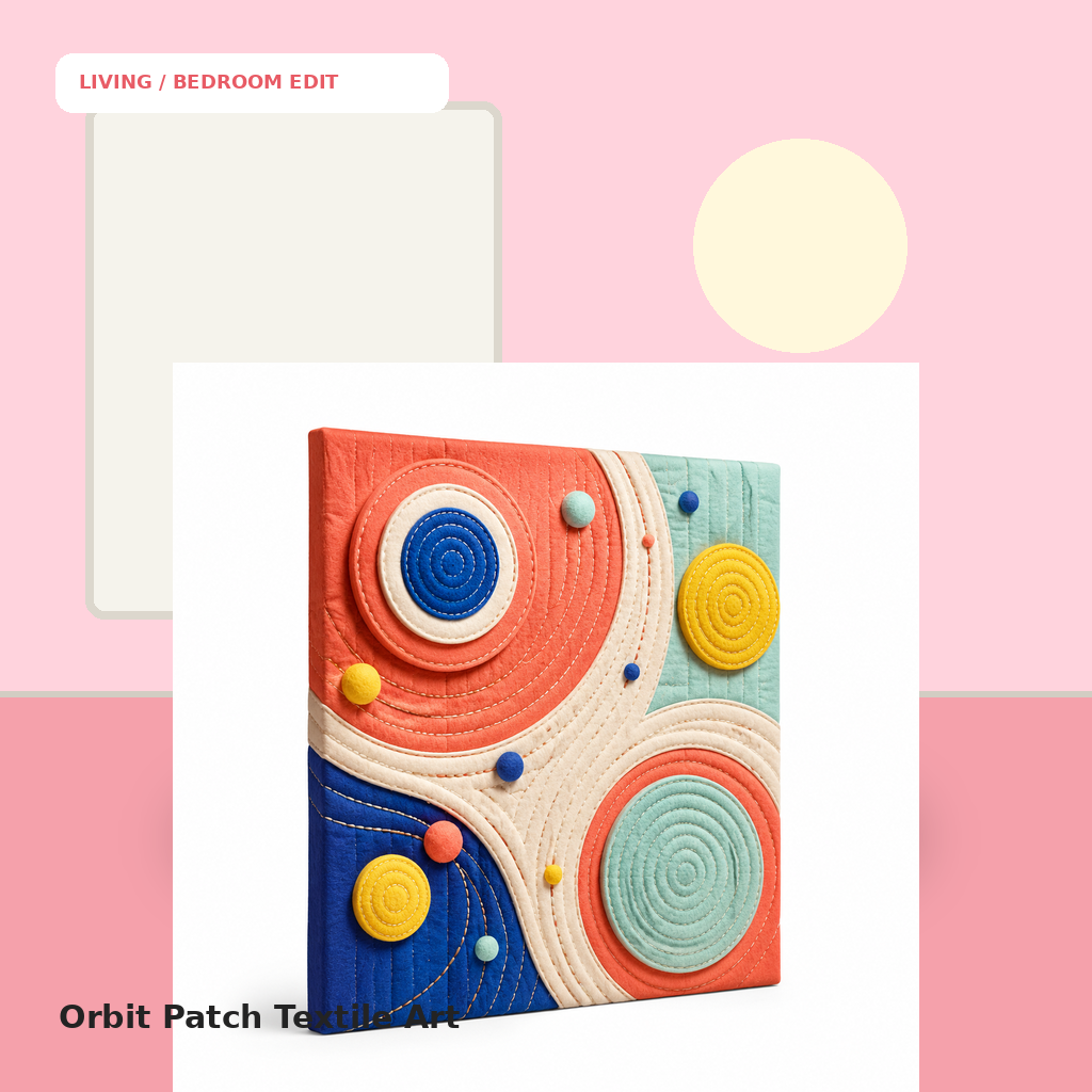 Orbit Patch Textile Art