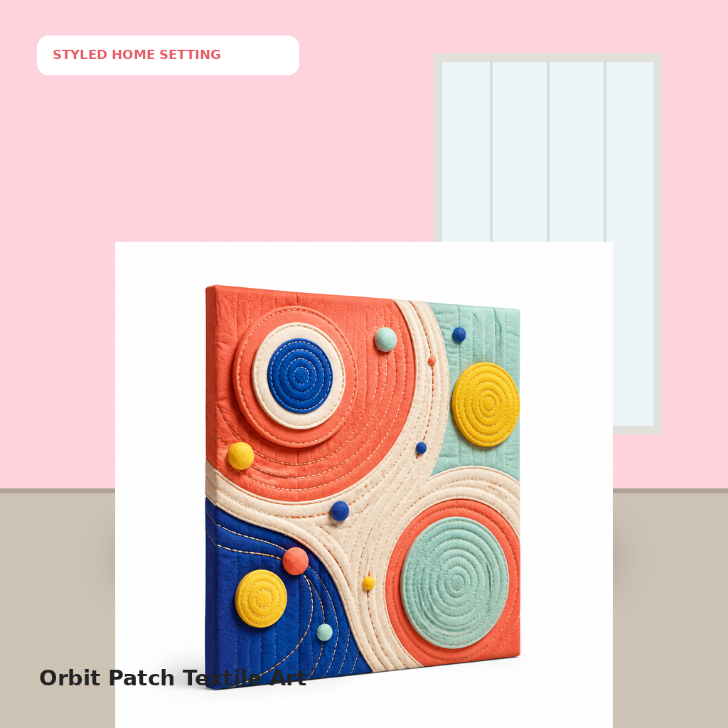 Orbit Patch Textile Art