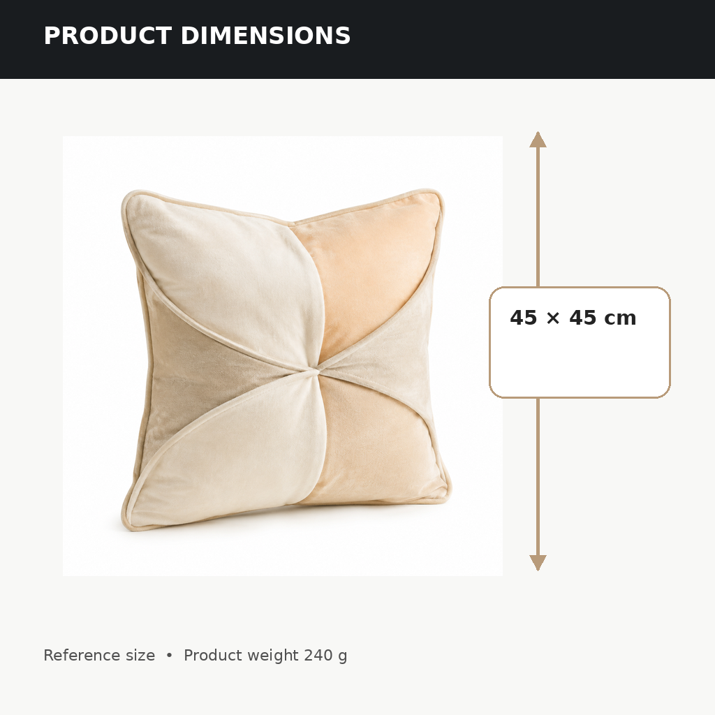 Petal Fold Cushion Cover