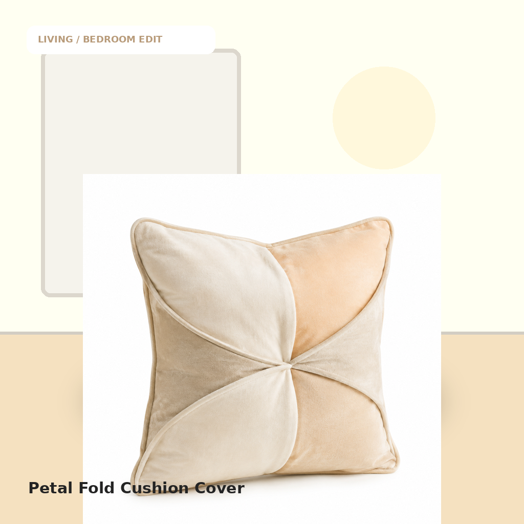Petal Fold Cushion Cover