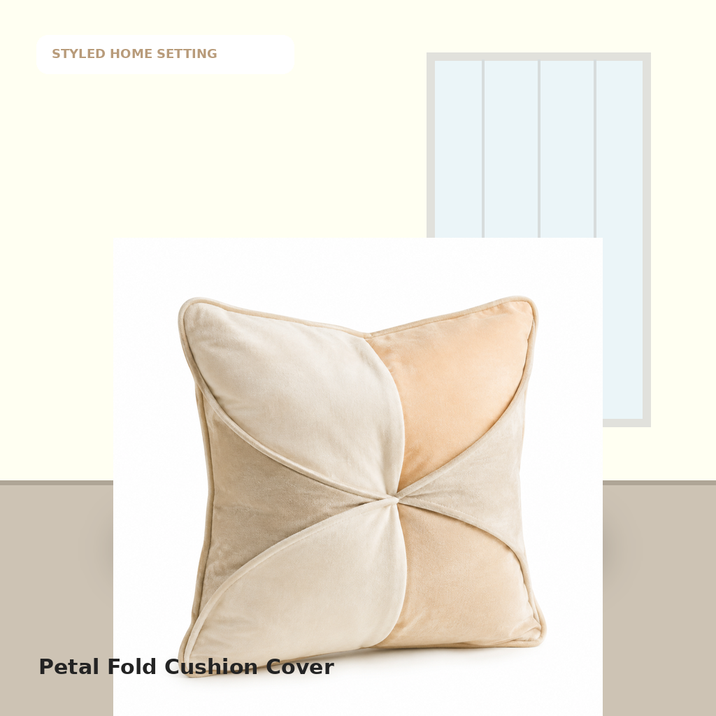 Petal Fold Cushion Cover
