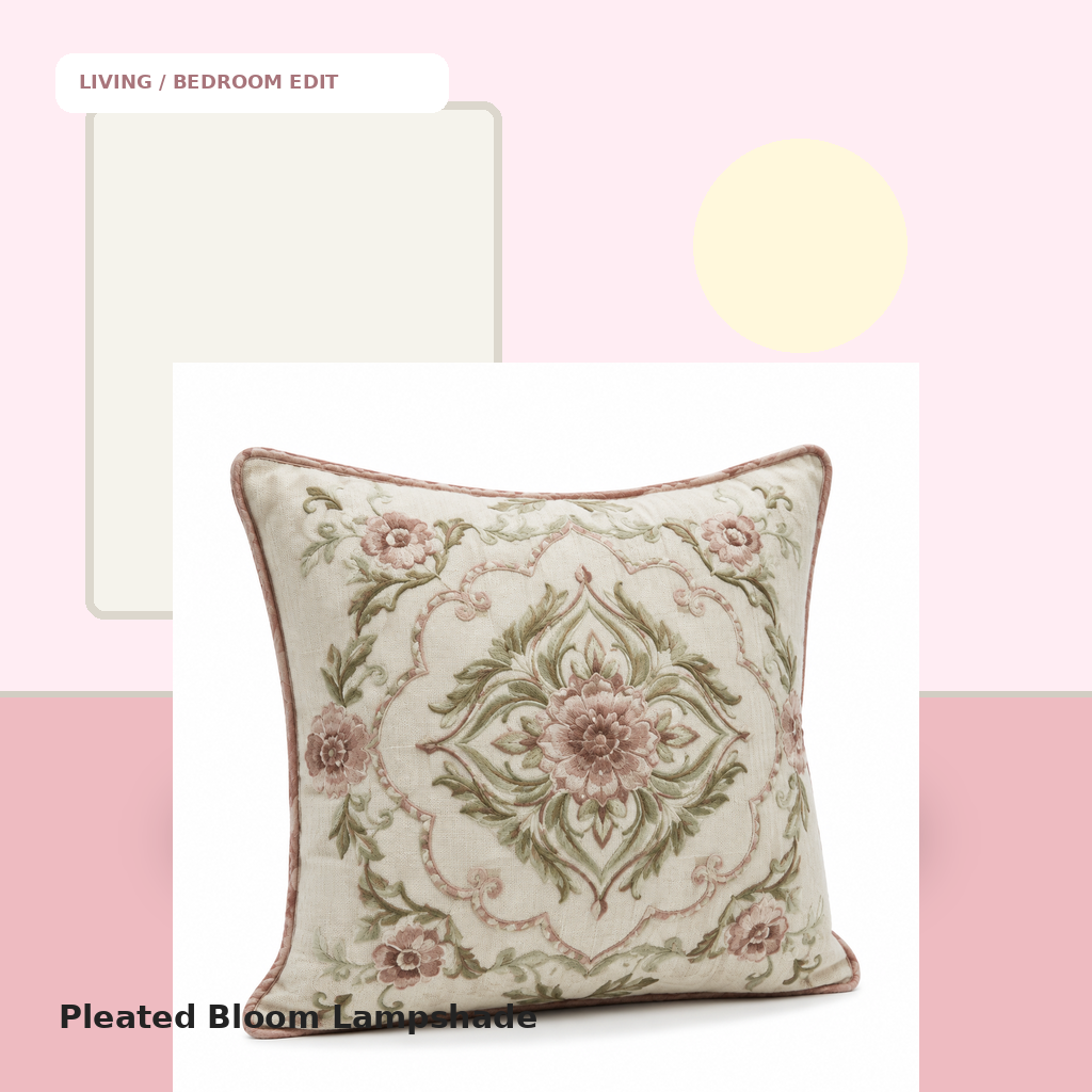 Pleated Bloom Lampshade