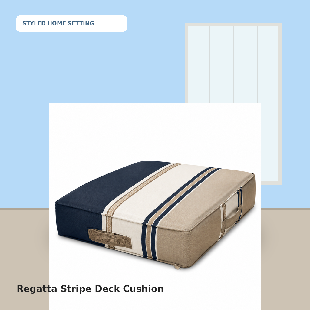 Regatta Stripe Deck Cushion